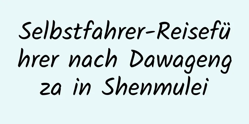 Selbstfahrer-Reiseführer nach Dawagengza in Shenmulei