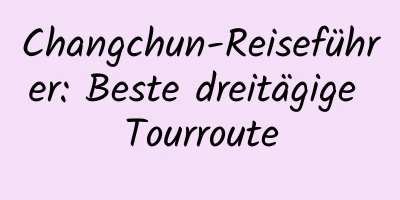 Changchun-Reiseführer: Beste dreitägige Tourroute