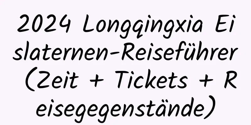 2024 Longqingxia Eislaternen-Reiseführer (Zeit + Tickets + Reisegegenstände)