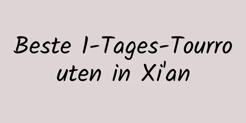 Beste 1-Tages-Tourrouten in Xi'an