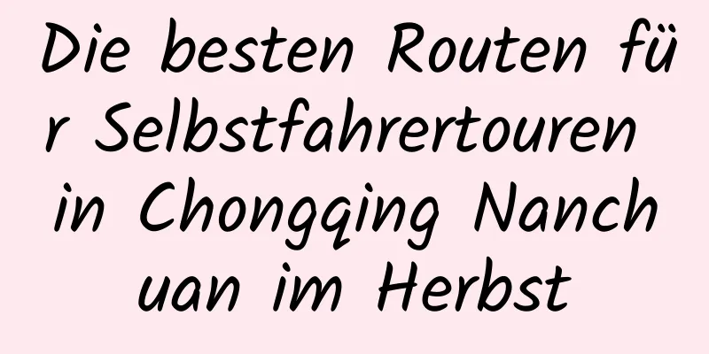 Die besten Routen für Selbstfahrertouren in Chongqing Nanchuan im Herbst