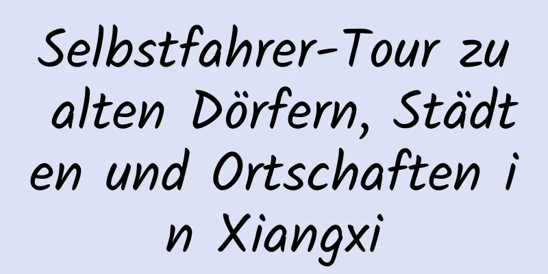 Selbstfahrer-Tour zu alten Dörfern, Städten und Ortschaften in Xiangxi