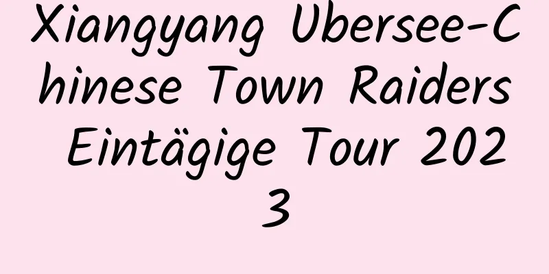 Xiangyang Übersee-Chinese Town Raiders Eintägige Tour 2023