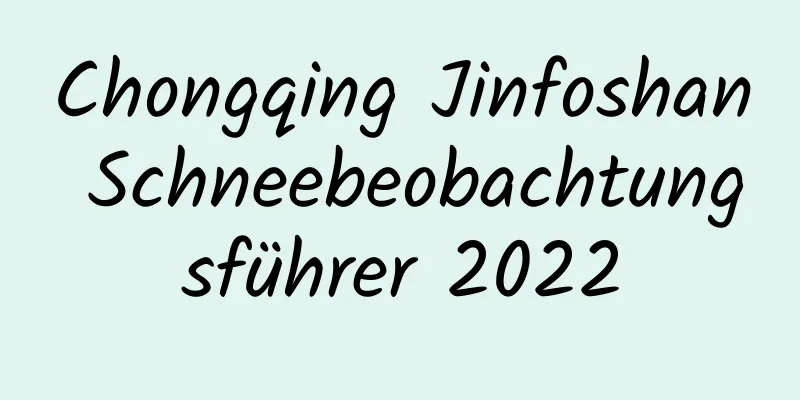 Chongqing Jinfoshan Schneebeobachtungsführer 2022