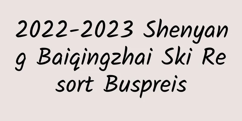 2022-2023 Shenyang Baiqingzhai Ski Resort Buspreis