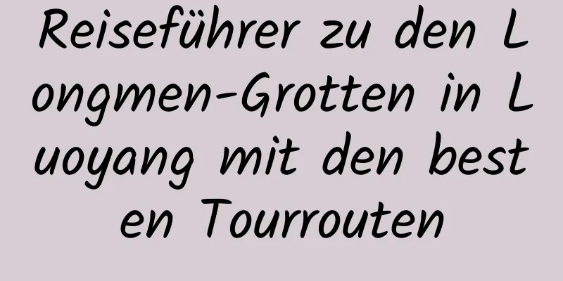Reiseführer zu den Longmen-Grotten in Luoyang mit den besten Tourrouten