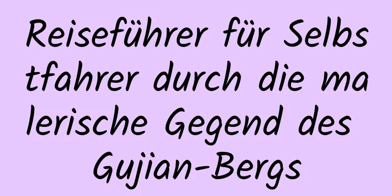 Reiseführer für Selbstfahrer durch die malerische Gegend des Gujian-Bergs