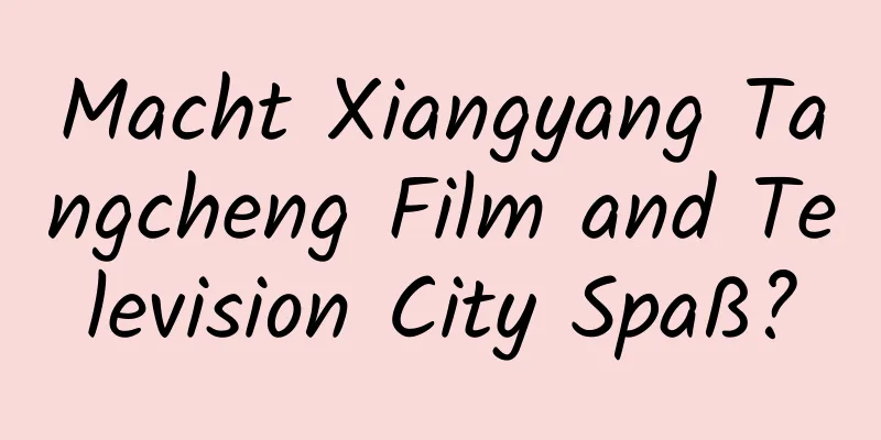 Macht Xiangyang Tangcheng Film and Television City Spaß?