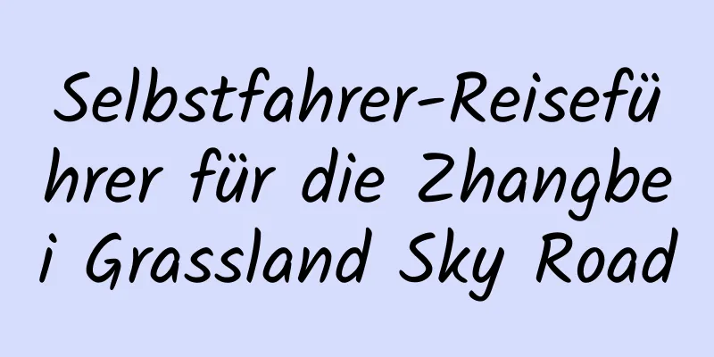 Selbstfahrer-Reiseführer für die Zhangbei Grassland Sky Road