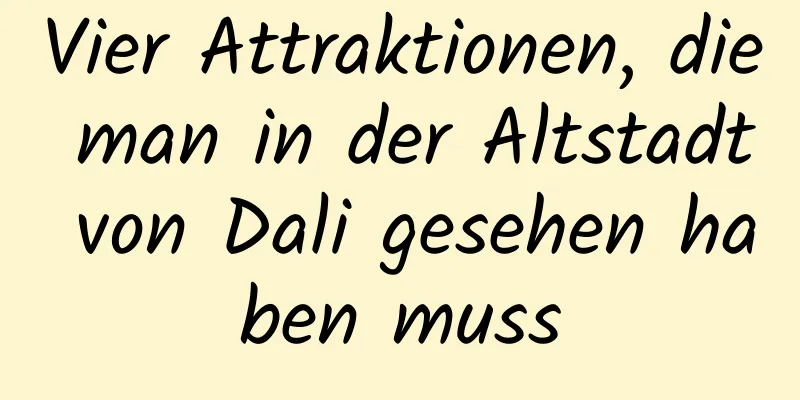 Vier Attraktionen, die man in der Altstadt von Dali gesehen haben muss