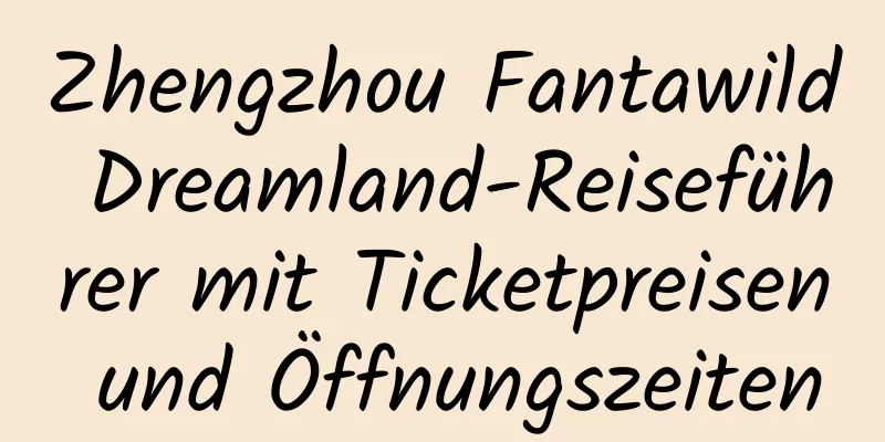 Zhengzhou Fantawild Dreamland-Reiseführer mit Ticketpreisen und Öffnungszeiten