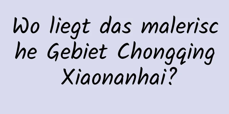 Wo liegt das malerische Gebiet Chongqing Xiaonanhai?