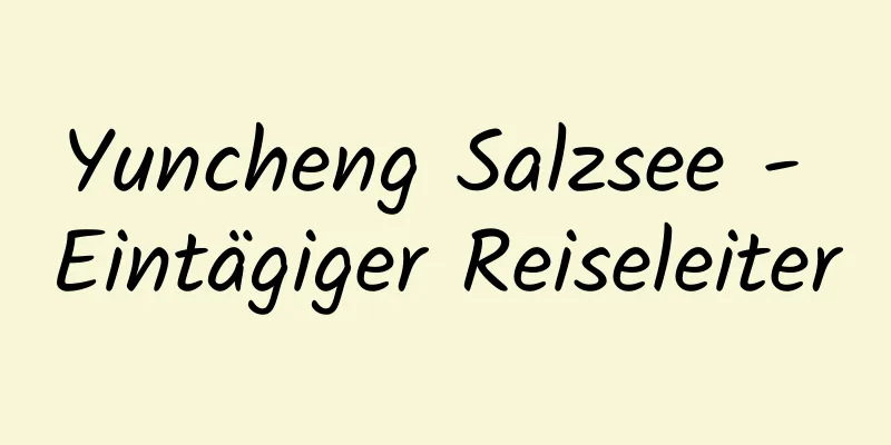 Yuncheng Salzsee - Eintägiger Reiseleiter