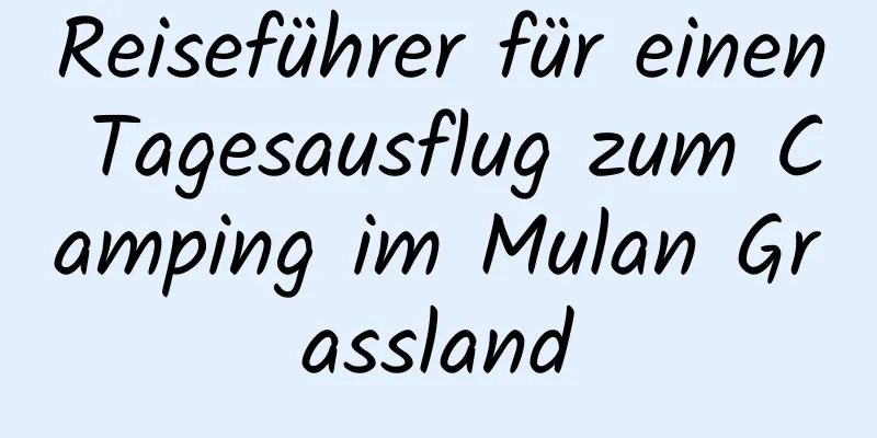 Reiseführer für einen Tagesausflug zum Camping im Mulan Grassland