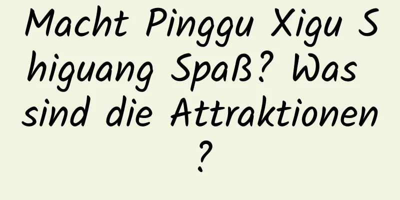 Macht Pinggu Xigu Shiguang Spaß? Was sind die Attraktionen?