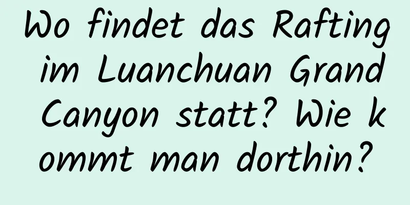 Wo findet das Rafting im Luanchuan Grand Canyon statt? Wie kommt man dorthin?