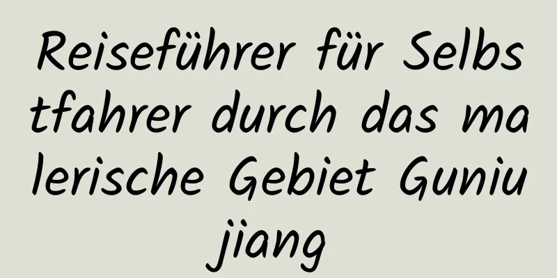 Reiseführer für Selbstfahrer durch das malerische Gebiet Guniujiang