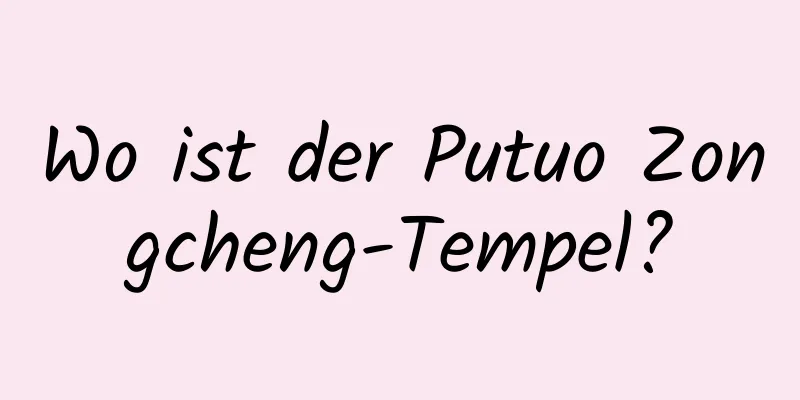 Wo ist der Putuo Zongcheng-Tempel?