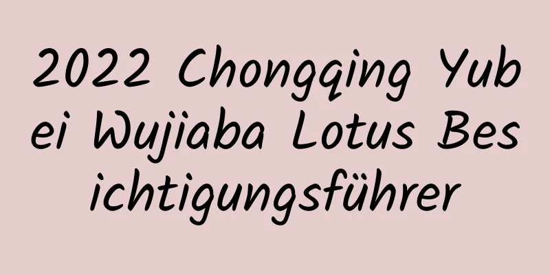 2022 Chongqing Yubei Wujiaba Lotus Besichtigungsführer