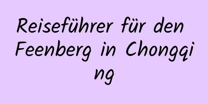 Reiseführer für den Feenberg in Chongqing