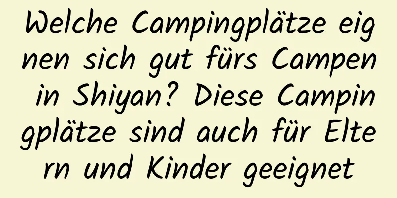 Welche Campingplätze eignen sich gut fürs Campen in Shiyan? Diese Campingplätze sind auch für Eltern und Kinder geeignet