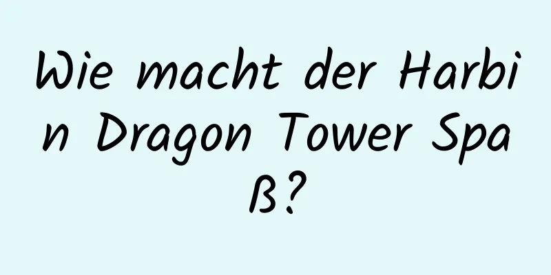 Wie macht der Harbin Dragon Tower Spaß?