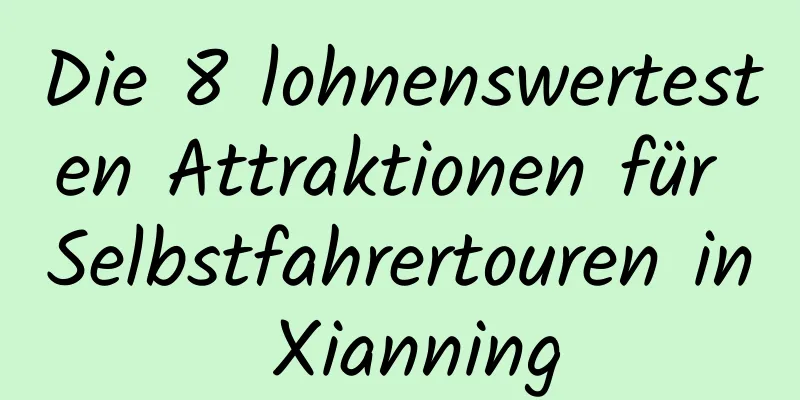 Die 8 lohnenswertesten Attraktionen für Selbstfahrertouren in Xianning