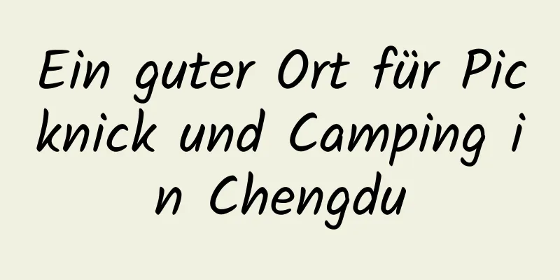 Ein guter Ort für Picknick und Camping in Chengdu