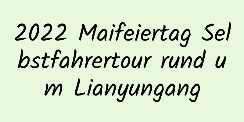 2022 Maifeiertag Selbstfahrertour rund um Lianyungang