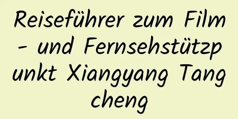 Reiseführer zum Film- und Fernsehstützpunkt Xiangyang Tangcheng