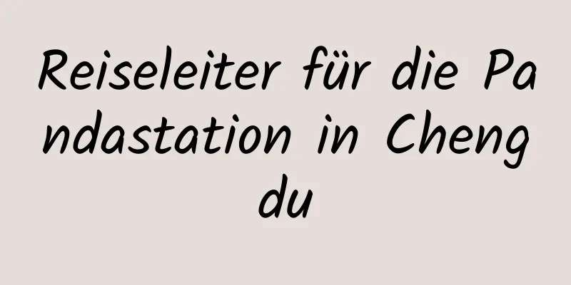 Reiseleiter für die Pandastation in Chengdu