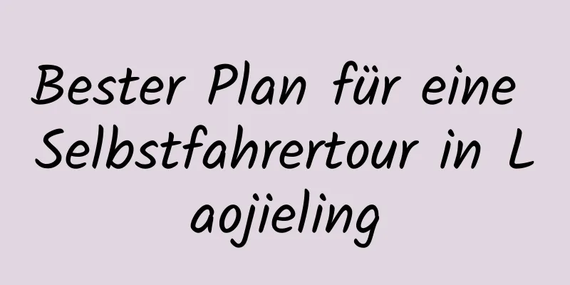 Bester Plan für eine Selbstfahrertour in Laojieling