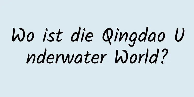 Wo ist die Qingdao Underwater World?