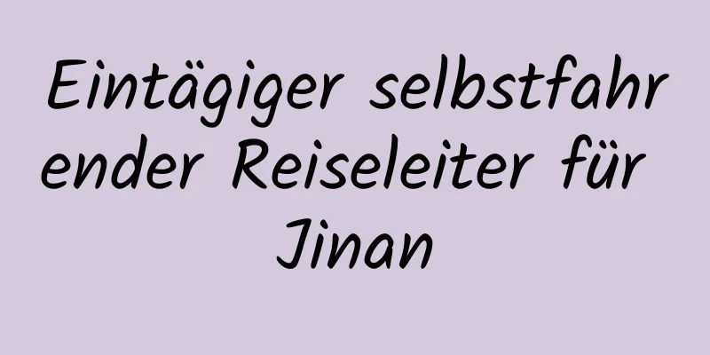 Eintägiger selbstfahrender Reiseleiter für Jinan