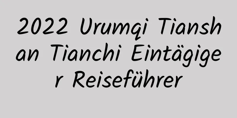 2022 Urumqi Tianshan Tianchi Eintägiger Reiseführer