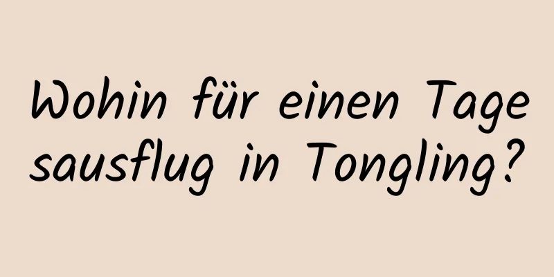 Wohin für einen Tagesausflug in Tongling?