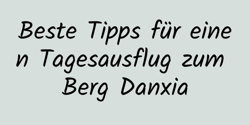 Beste Tipps für einen Tagesausflug zum Berg Danxia