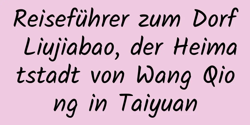 Reiseführer zum Dorf Liujiabao, der Heimatstadt von Wang Qiong in Taiyuan