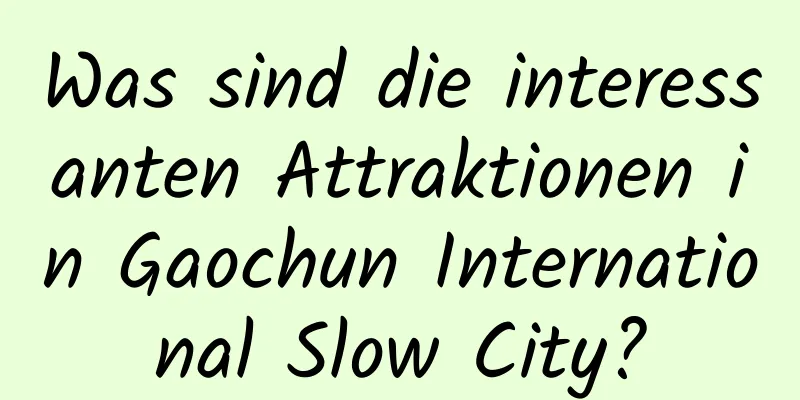 Was sind die interessanten Attraktionen in Gaochun International Slow City?