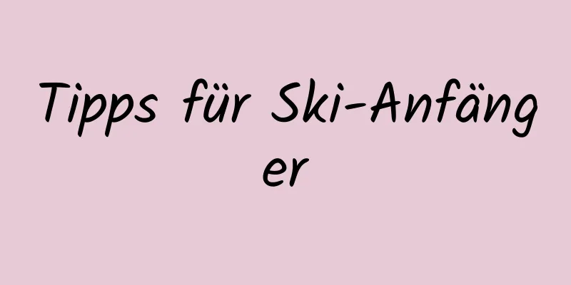 Tipps für Ski-Anfänger