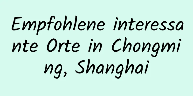 Empfohlene interessante Orte in Chongming, Shanghai