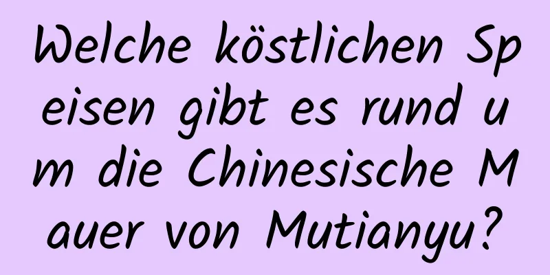 Welche köstlichen Speisen gibt es rund um die Chinesische Mauer von Mutianyu?