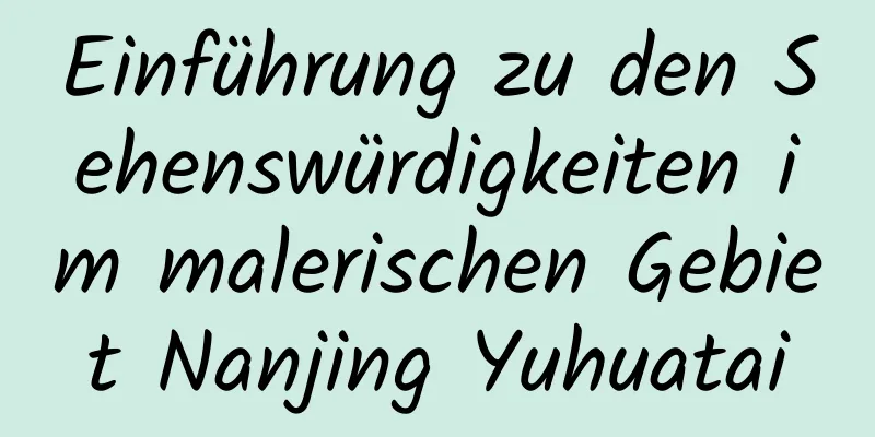 Einführung zu den Sehenswürdigkeiten im malerischen Gebiet Nanjing Yuhuatai