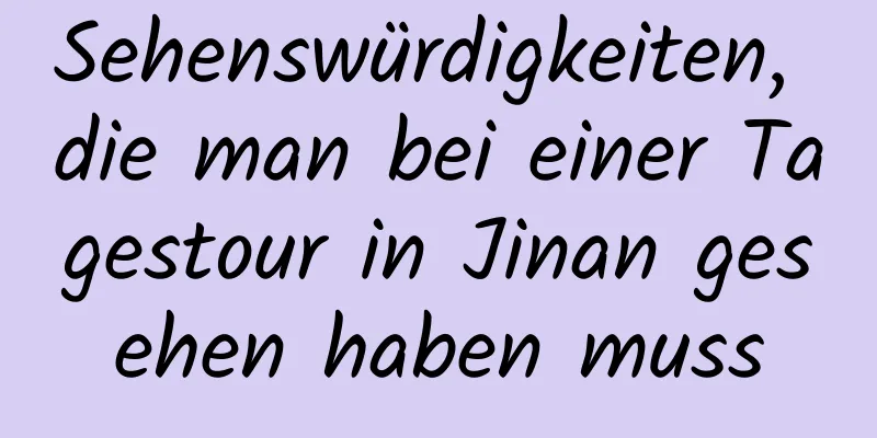 Sehenswürdigkeiten, die man bei einer Tagestour in Jinan gesehen haben muss