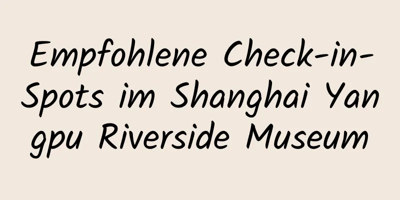 Empfohlene Check-in-Spots im Shanghai Yangpu Riverside Museum