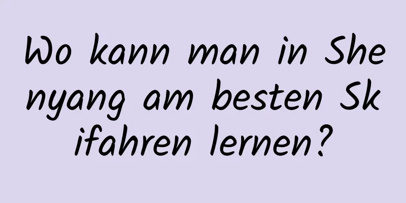 Wo kann man in Shenyang am besten Skifahren lernen?
