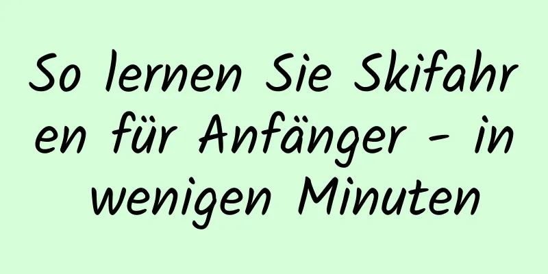 So lernen Sie Skifahren für Anfänger - in wenigen Minuten