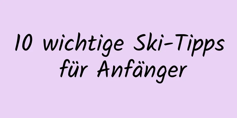 10 wichtige Ski-Tipps für Anfänger