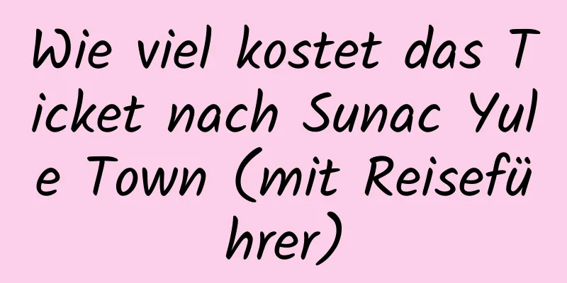 Wie viel kostet das Ticket nach Sunac Yule Town (mit Reiseführer)