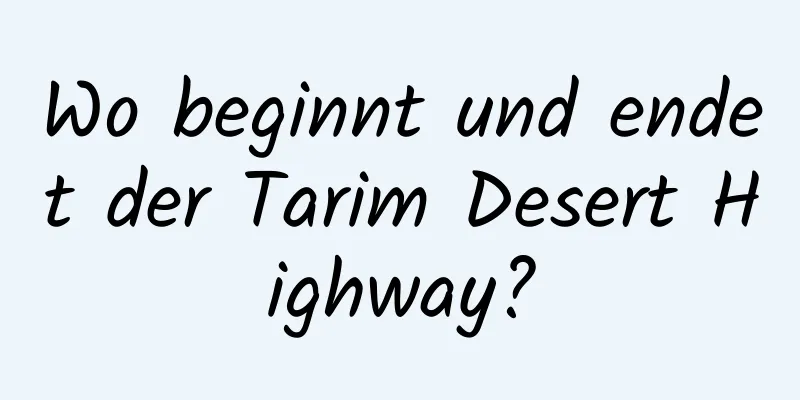 Wo beginnt und endet der Tarim Desert Highway?